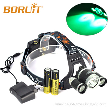 RJ3000 Green Light Hunting Headlamp with Battery / Charger